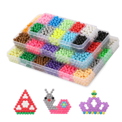 Magic Water Beads Puzzle Toys-Creative DIY Mosaic Crafts for Kids Ages 3+
