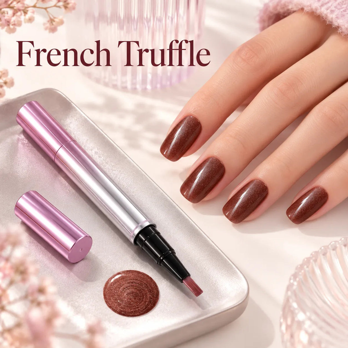 ✨ Cat Eye Nail Polish Pen – Shimmering Color & Glossy Finish in 5 Shades 💅