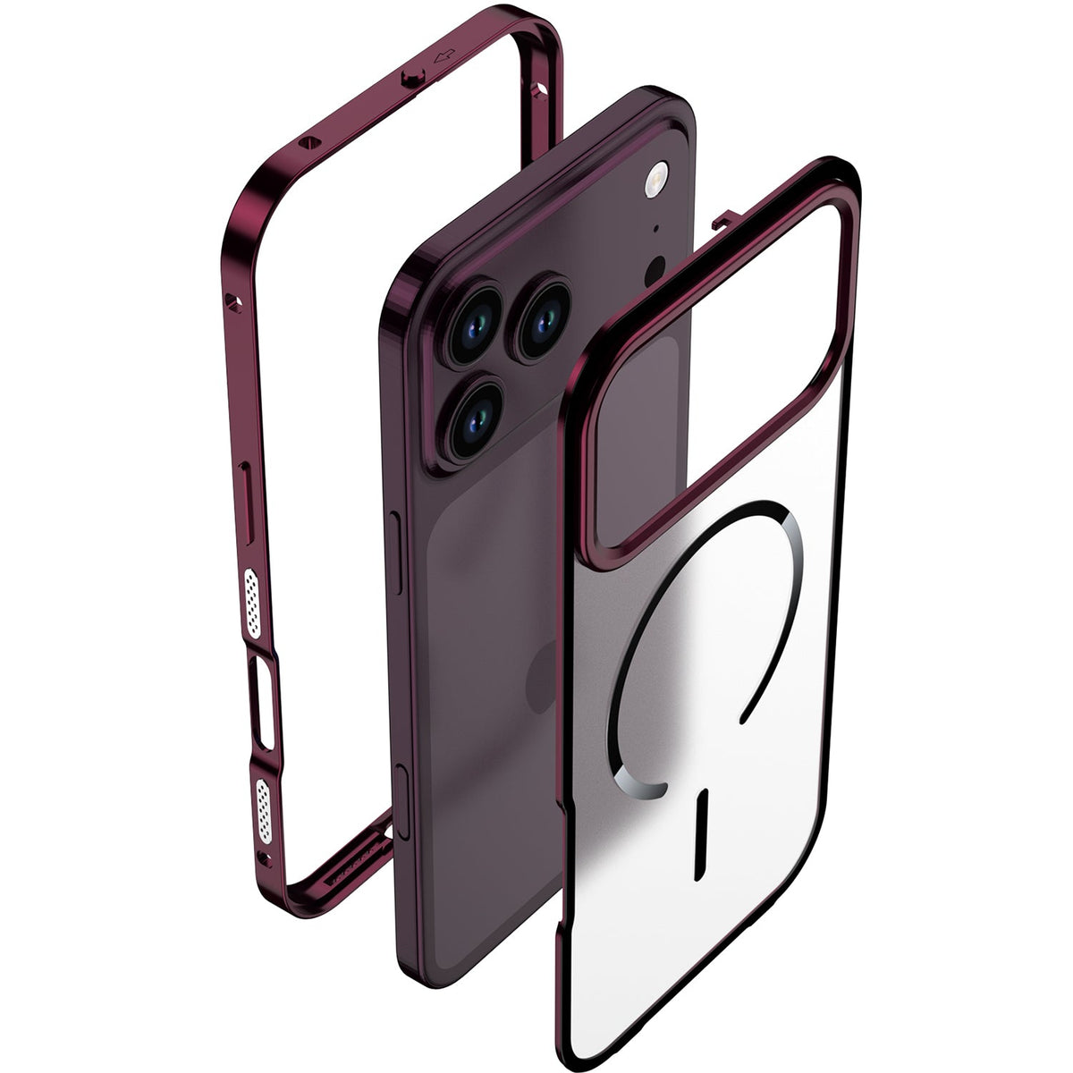 For iPhone 18 Pro Max Magnetic Metal Armor Case – Slim Premium Protection