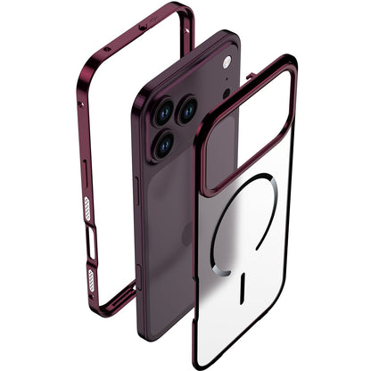 For iPhone 18 Pro Max Magnetic Metal Armor Case – Slim Premium Protection