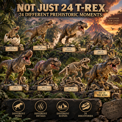 🦖🦣🪽🐾24 Days of Discovery — T-Rex, Pterosaurs, Woolly Mammoths & Mountain Lions Collection