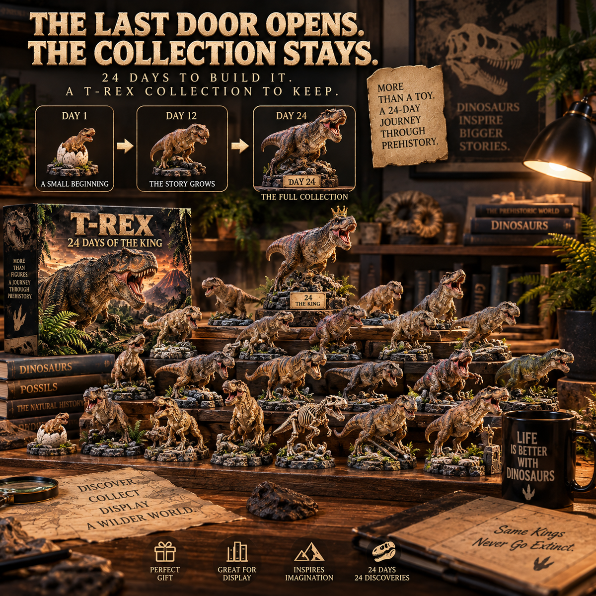 🦖🦣🪽🐾24 Days of Discovery — T-Rex, Pterosaurs, Woolly Mammoths & Mountain Lions Collection