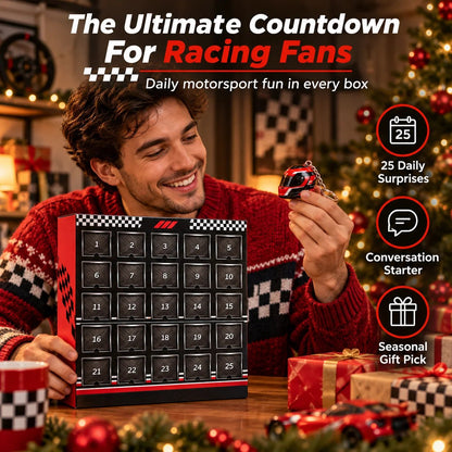 🏁  25-Day Formula Racing Advent Calendar – Ultimate Christmas Countdown for Racing Fans