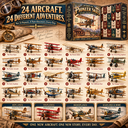 🔥 Ready to Take Flight?! ✈️ 2026 Pioneer Skies – 24 Days of Vintage Aircraft Adventures!