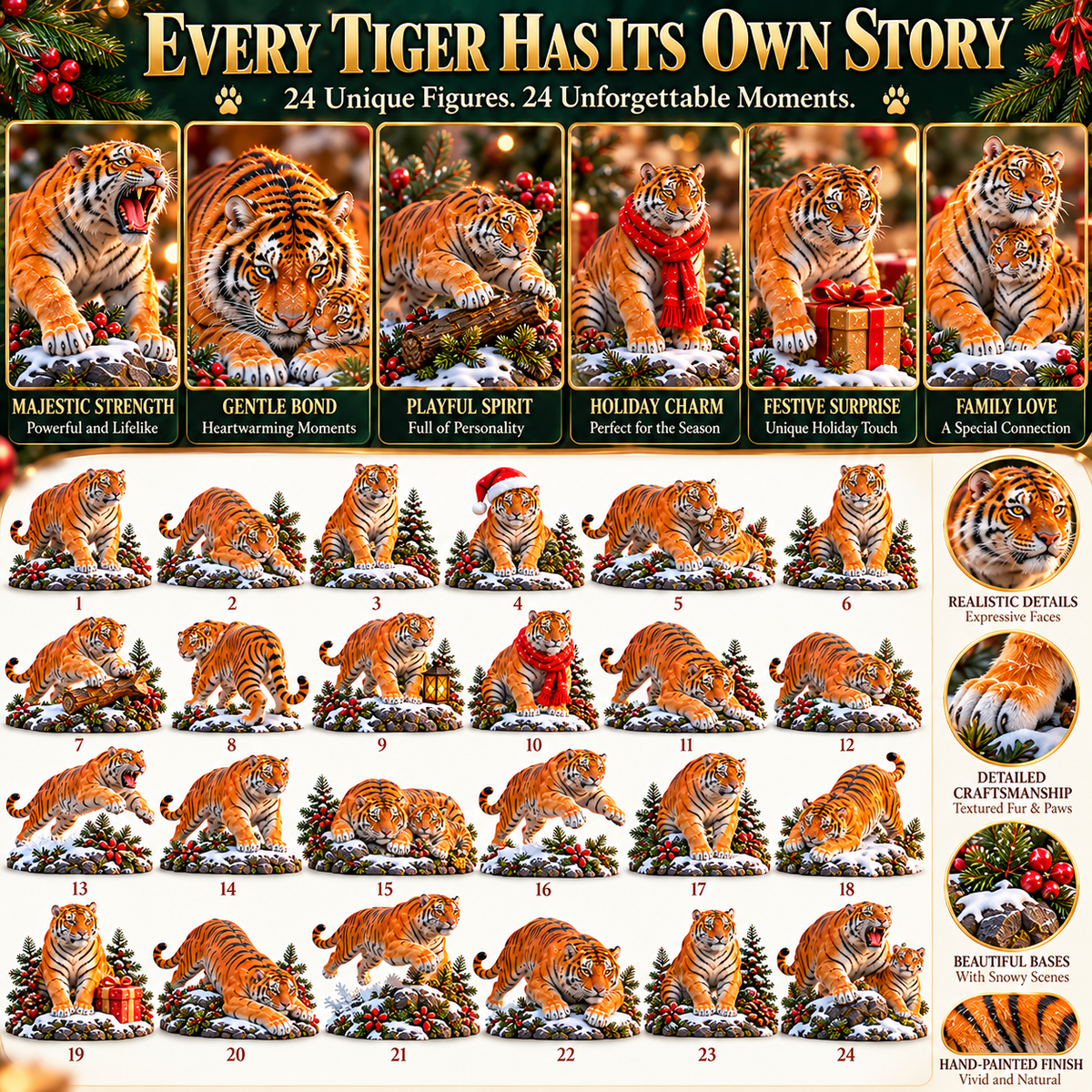 🐅 Even the Wildest Hearts Have a Gentle Side! ❤️ 2026 Tiger Advent Calendar – 24 Days of Wild Love & Wonder!