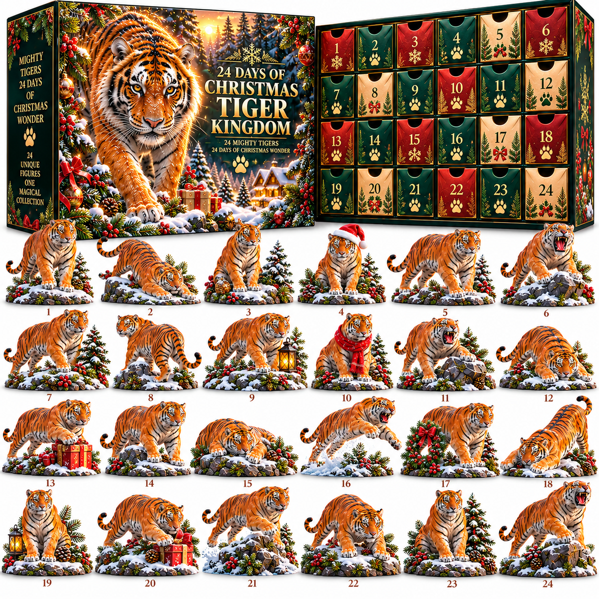 🐅 Even the Wildest Hearts Have a Gentle Side! ❤️ 2026 Tiger Advent Calendar – 24 Days of Wild Love & Wonder!