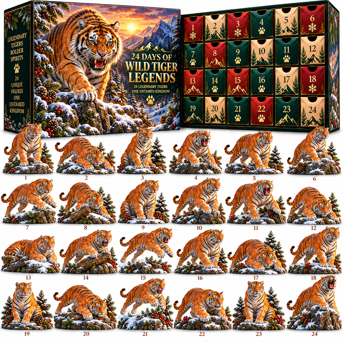 🐅 Even the Wildest Hearts Have a Gentle Side! ❤️ 2026 Tiger Advent Calendar – 24 Days of Wild Love & Wonder!