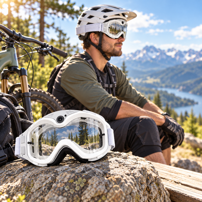🥽 Wide-View Cycling Goggles – Wind & Dust Protection for Outdoor Riding