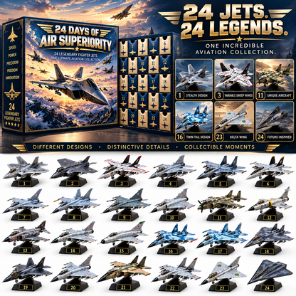 ✈️Ready to Rule the Skies?! 🔥  2026 Fighter Jet Advent Calendar – 24 Days of Air Superiority!