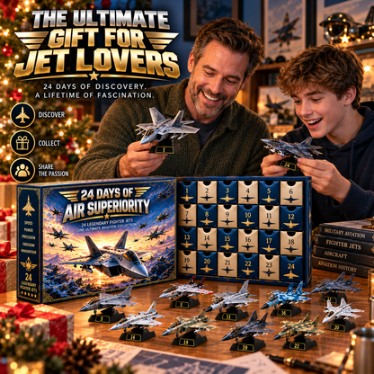 ✈️Ready to Rule the Skies?! 🔥  2026 Fighter Jet Advent Calendar – 24 Days of Air Superiority!