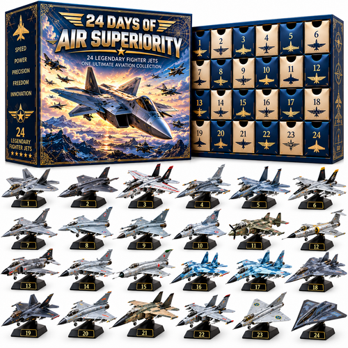 ✈️Ready to Rule the Skies?! 🔥  2026 Fighter Jet Advent Calendar – 24 Days of Air Superiority!