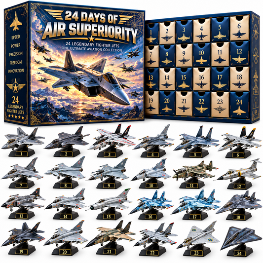 🔥 Ready to Rule the Skies?! ✈️ 2026 Fighter Jet Advent Calendar – 24 Days of Air Superiority!