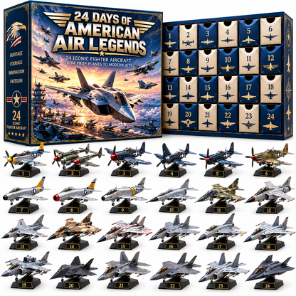 ✈️Ready to Rule the Skies?! 🔥  2026 Fighter Jet Advent Calendar – 24 Days of Air Superiority!