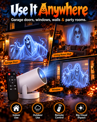 👻 Haunted Projector – Instant Halloween Scare Show