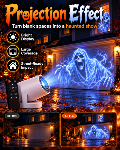 👻 Haunted Projector – Instant Halloween Scare Show