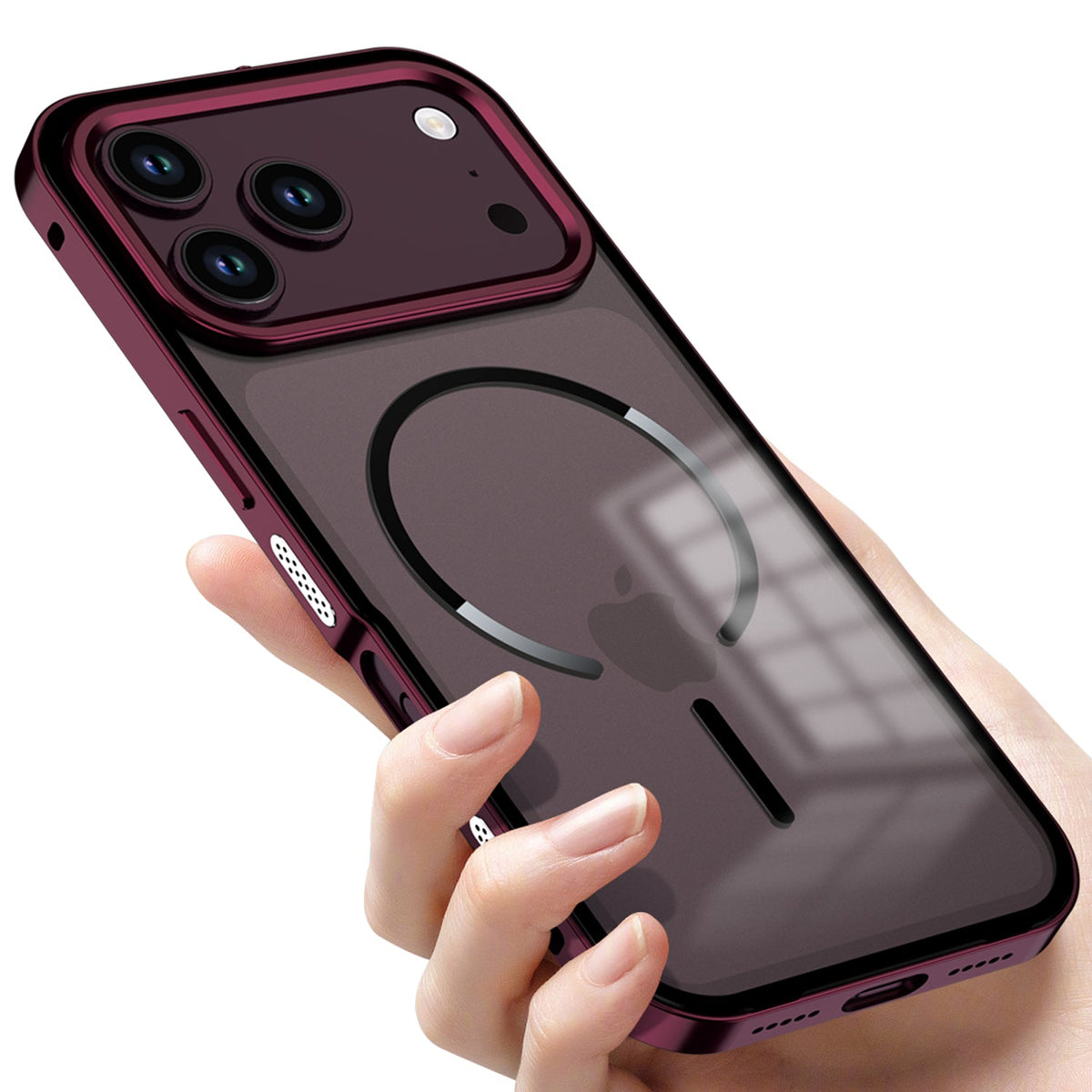For iPhone 18 Pro Max Magnetic Metal Armor Case – Slim Premium Protection