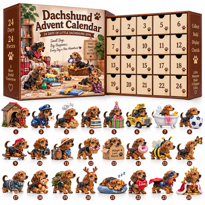 🐶🐾24 Little Dachshunds, 24 Big Personalities — Dachshund Advent Calendar