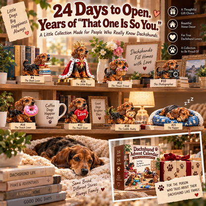 🐶🐾24 Little Dachshunds, 24 Big Personalities — Dachshund Advent Calendar