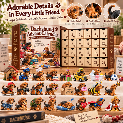 🐶🐾24 Little Dachshunds, 24 Big Personalities — Dachshund Advent Calendar