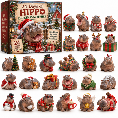 🦛🎄24 Hippos. 24 Moods. – A Christmas Collection Full of Personality