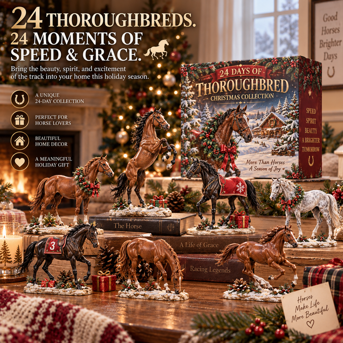 24 Days of Thoroughbred Spirit – A Christmas Collection of Speed & Grace 🐎🎄