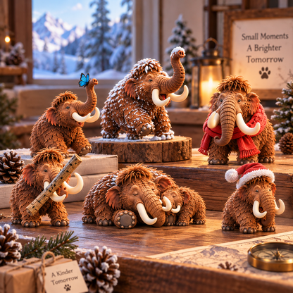 🦣24 Days of Mammoth – 24 Unique Woolly Mammoth Collectible Figures | Christmas Countdown Gift