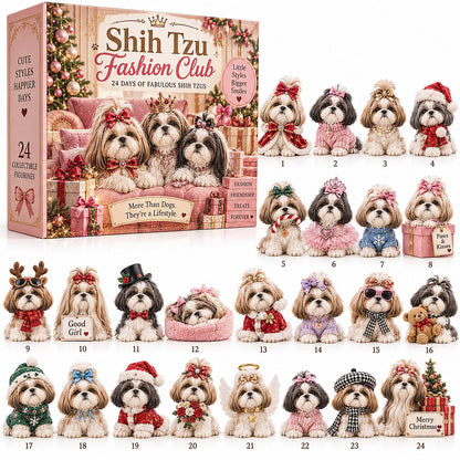 24 Days of Shih Tzu Fashion Club – The Cutest Christmas Countdown for Shih Tzu Lovers 🎀🐾