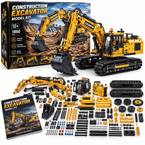 🏗️ Build It Yourself! 🔧 Construction Excavator Model Kit