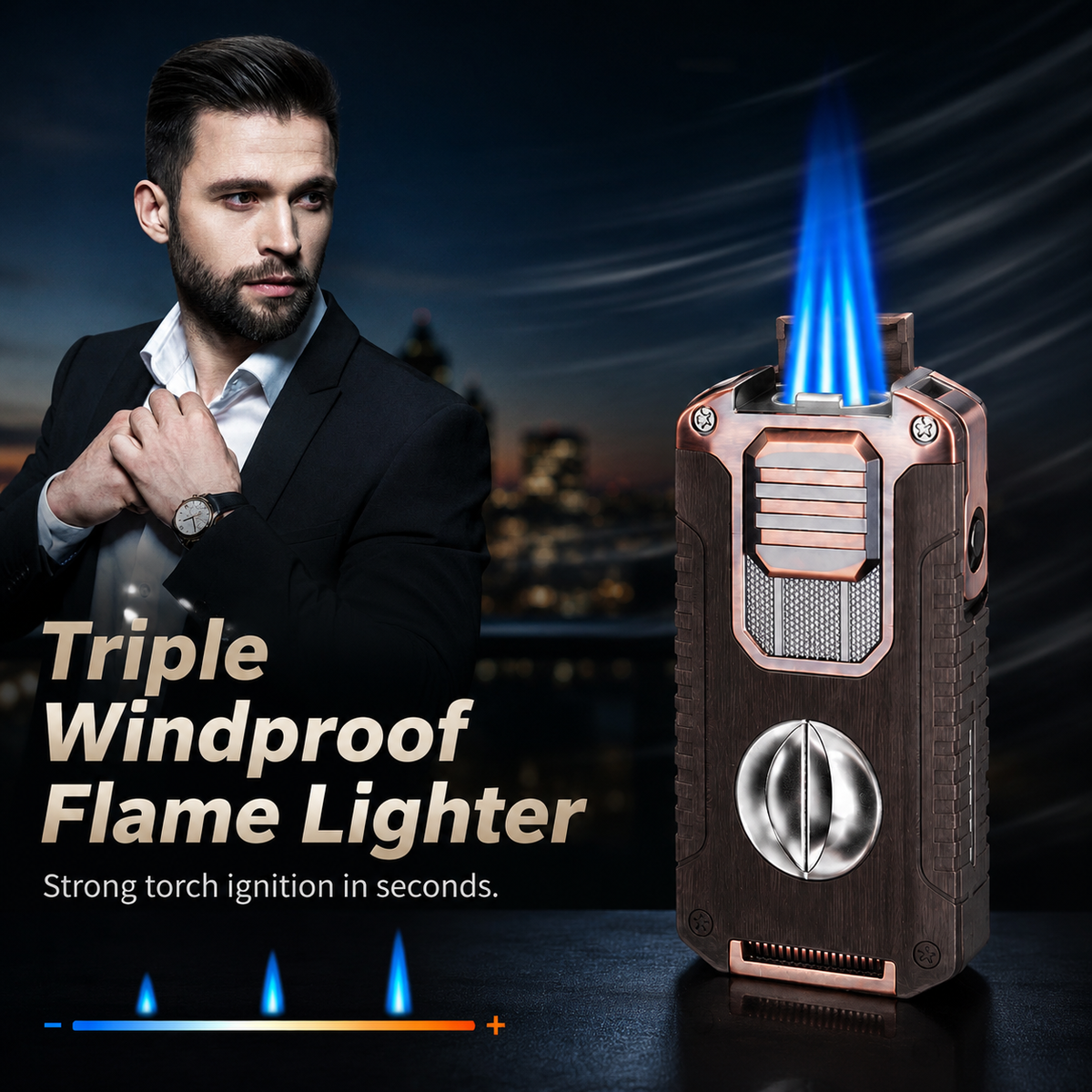 Vintage-Inspired Luxury Refillable Lighter - Detail 1