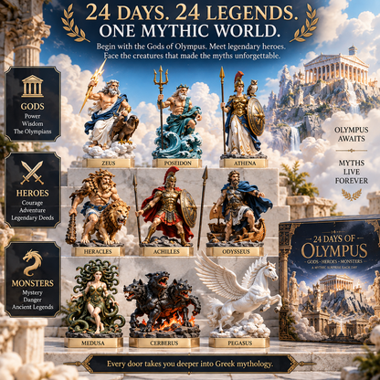 24 Days of Olympus – Gods, Heroes & Monsters Mythology Collection ⚡🏛️