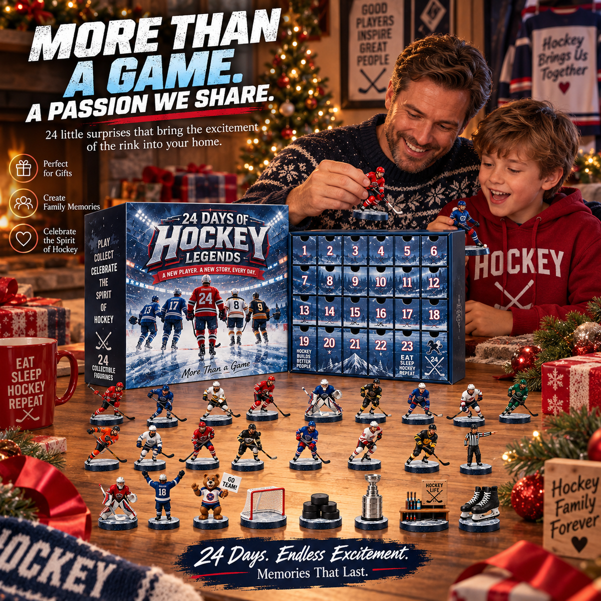🏒 Ready to Hit the Ice?! 🏆 2026 Hockey Legends Advent Calendar – 24 Days of Epic Plays, Big Moments & Collectible Surprises!