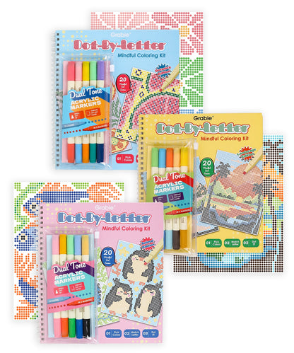 Dot-By-Letter Mindful Coloring Kit