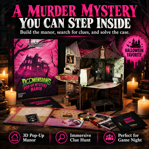 🎲 Flash Sale 50% OFF –3D Pop-Up Mystery Manor – Immersive Murder Mystery Puzzle Game