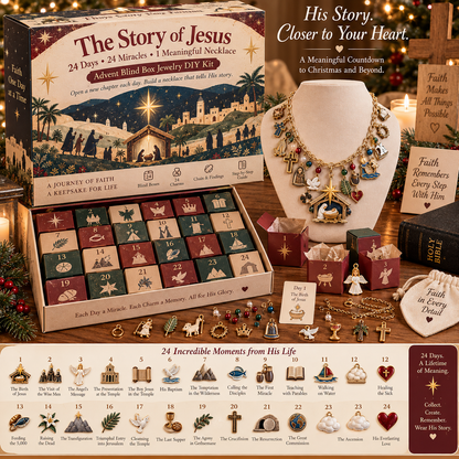✨The Story of Jesus – 24 Days of Faith Charm Necklace Collection