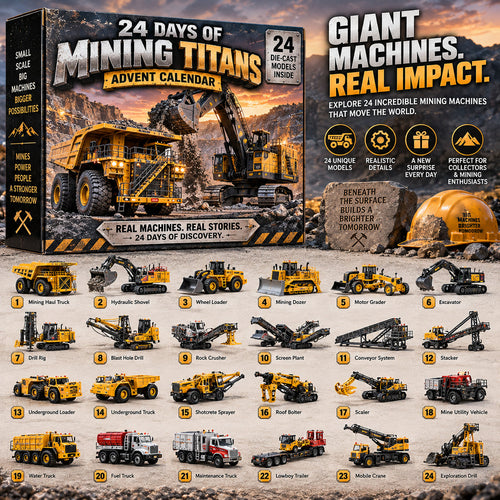 ⛏️ Ready to Unleash the Mining Giants?! 🚜 2026 Mining Titans Advent Calendar – 24 Days of Heavy-Duty Discovery!