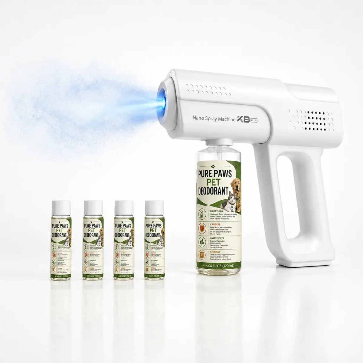 Blue Light Anti-Mite Probiotic Odor Eliminator Spray Gun