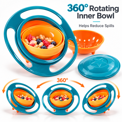 👶 Spill-Resistant Gyro Bowl for Toddlers