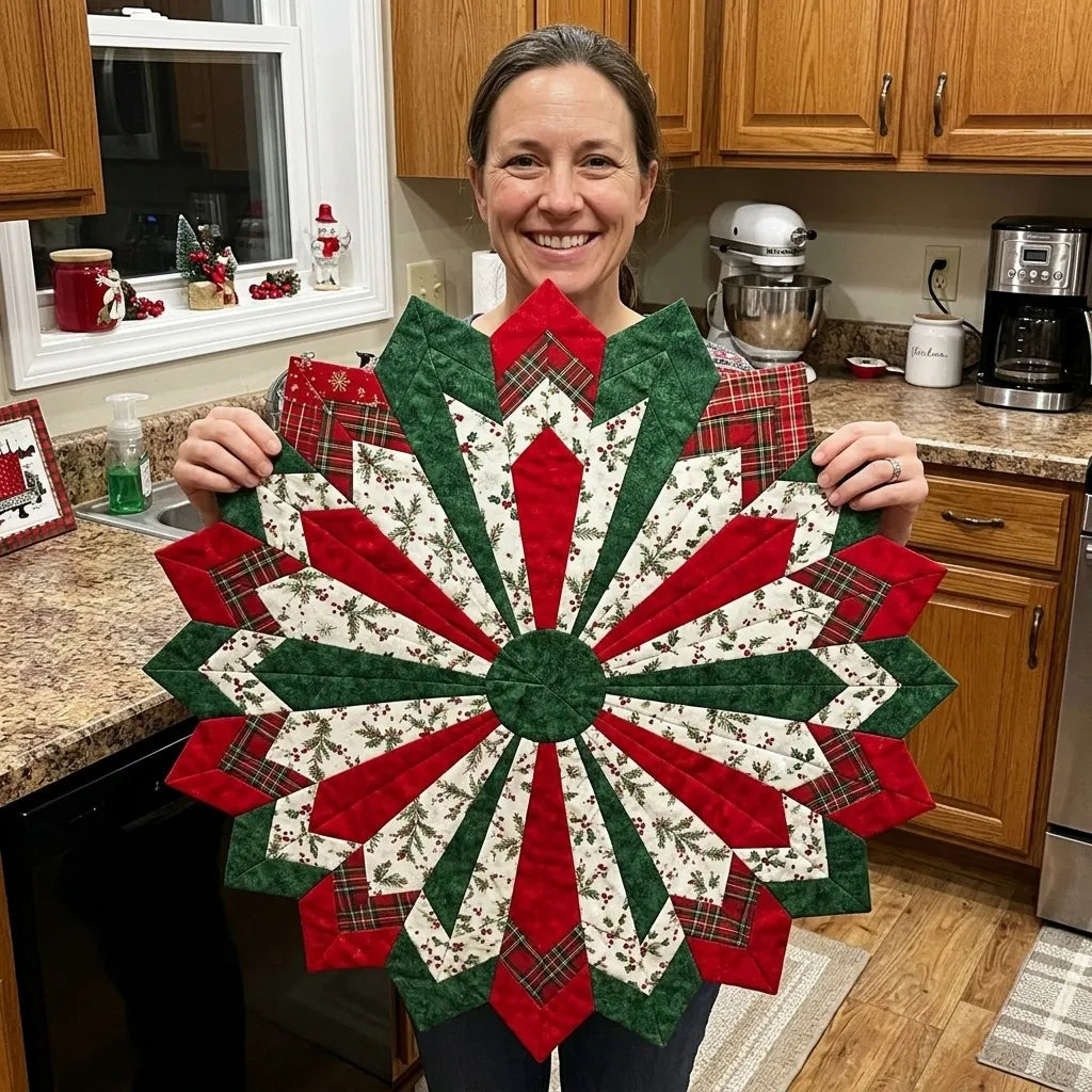 Holiday Star Table Topper Quilting Template Set
