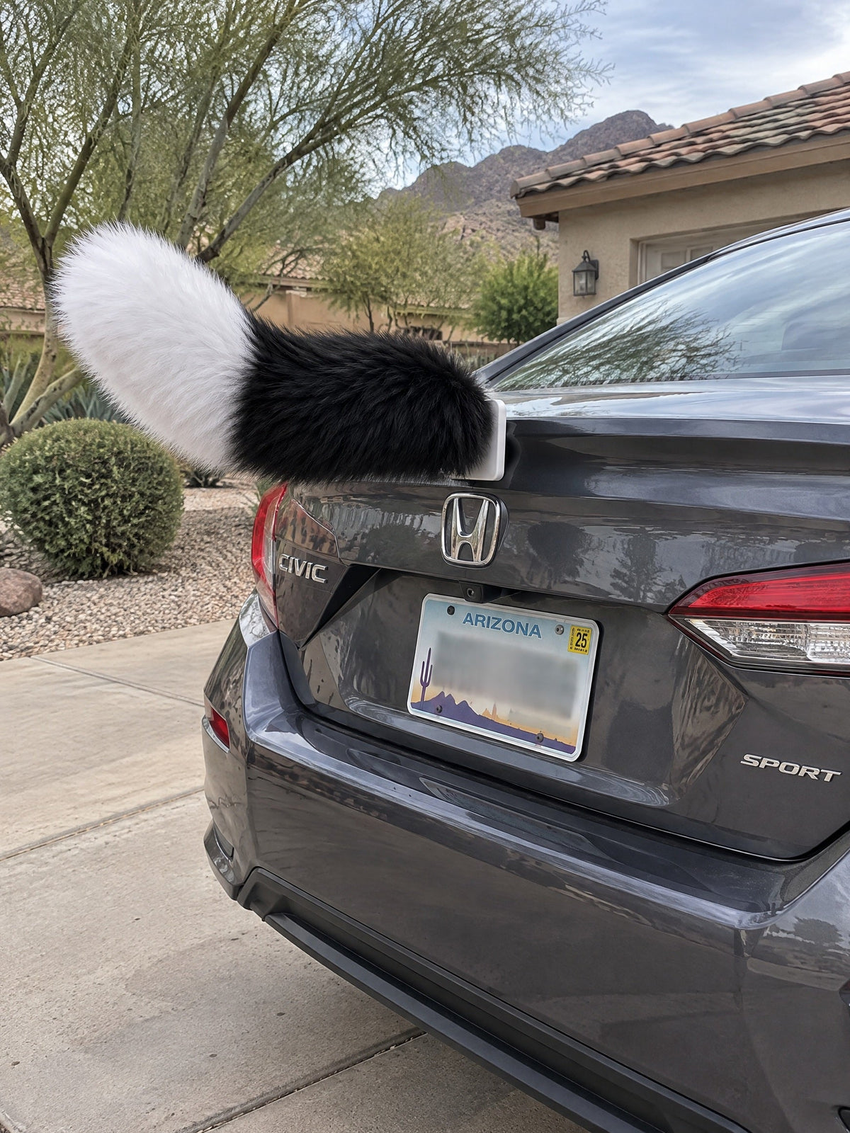 🦊 Fluffy Fox Tail Car Decor | Cute Auto Accessory