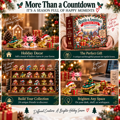 🦎🐍🐢Small Creatures, Big Christmas — 24 Reptile & Amphibian Holiday Pals