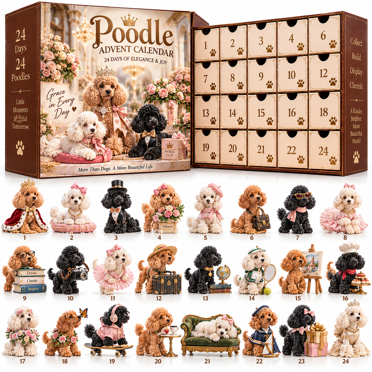 🐩 24 Poodles, 24 Elegant Stories – 24-Day Countdown Collection for Poodle Lovers