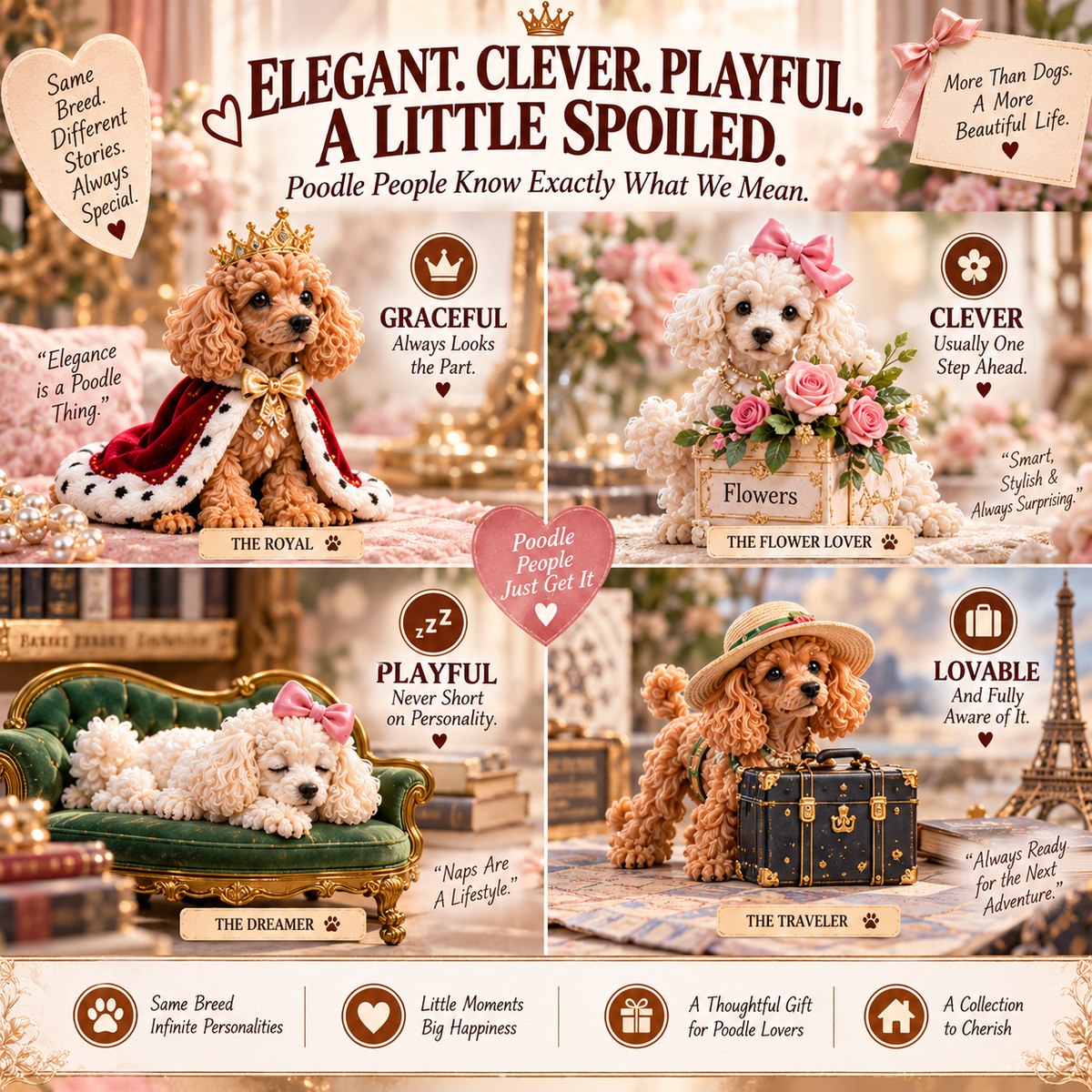 🐩 24 Poodles, 24 Elegant Stories – 24-Day Countdown Collection for Poodle Lovers