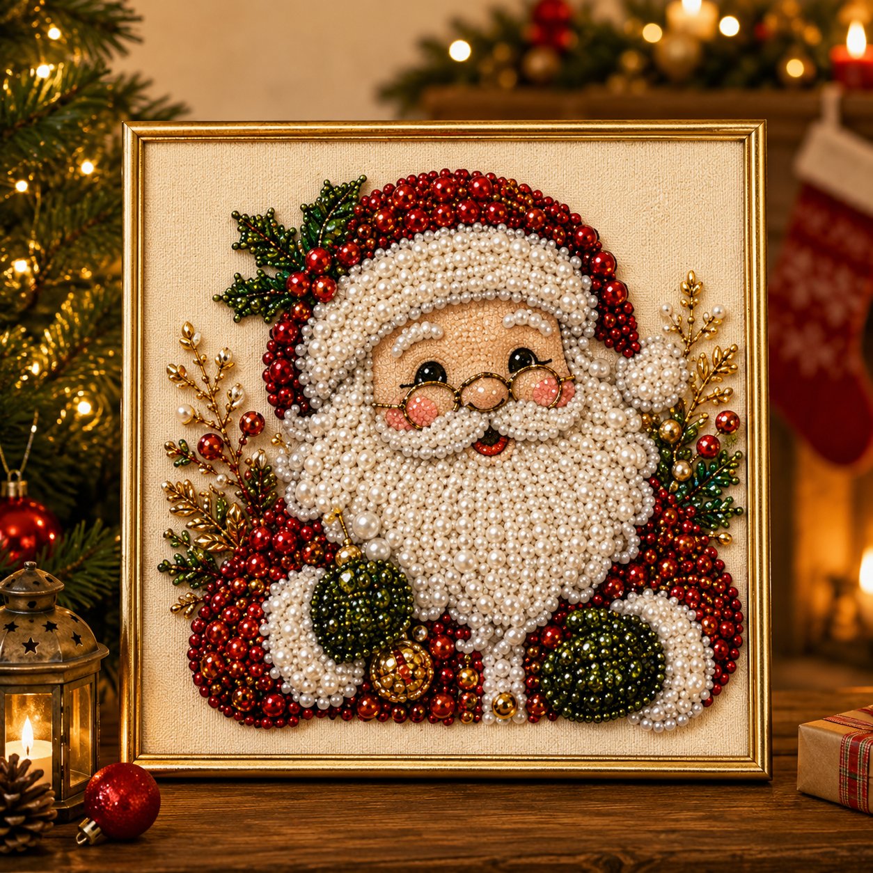 🎨💎DIY Christmas Pearl Diamond Art Kit-🧘Relaxing, Beginner-Friendly & Fun to Create