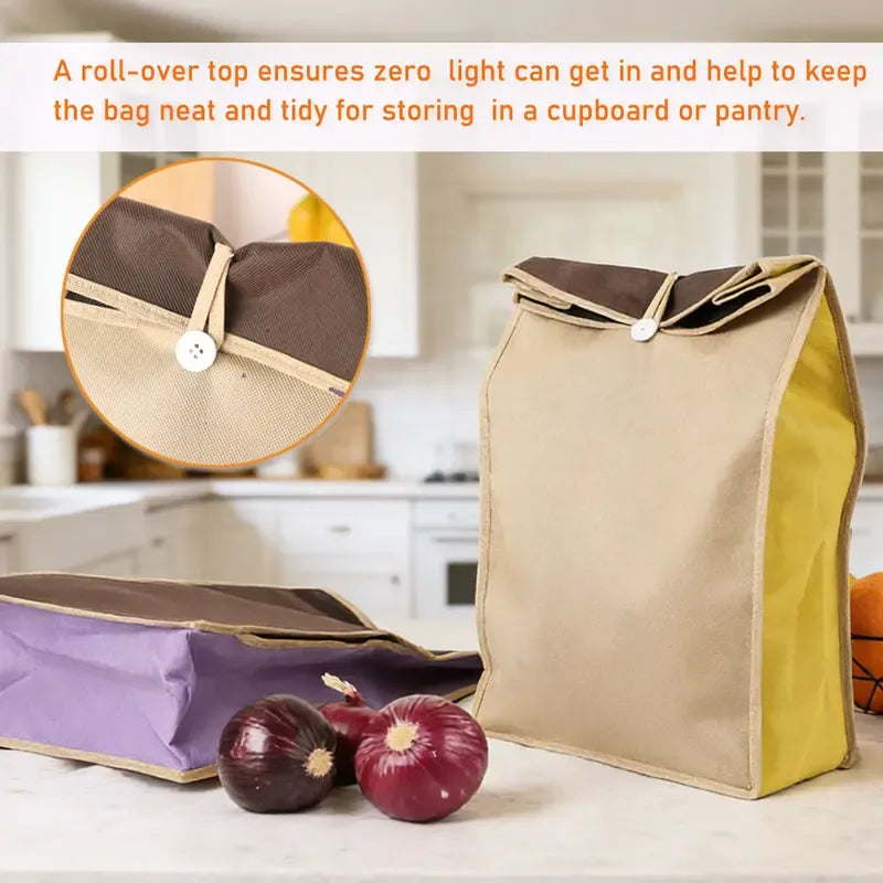 🥔 🔥 49% OFF | Reusable Self-Sealing Veggie Storage Bag – Potato & Onion Organizer