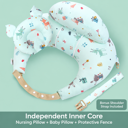 💗 Wearable Nursing Pillow – Wraparound Feeding Cushion with Adjustable Strap