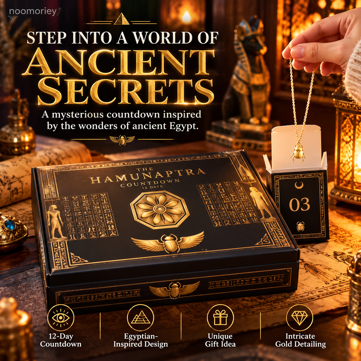 12-Day Ancient Egyptian Mystery Countdown Box