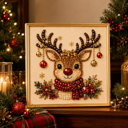 🎨💎DIY Christmas Pearl Diamond Art Kit-🧘Relaxing, Beginner-Friendly & Fun to Create