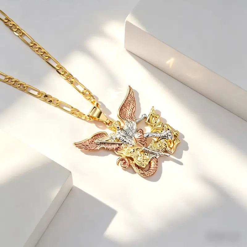 Vintage Saint Michael Necklace