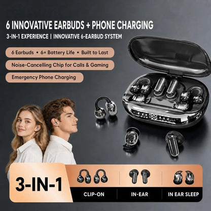 🦻3 in 1 Wireless Earbuds with Power Bank Case
