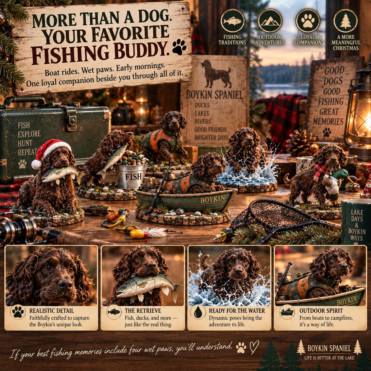 🎣🐾24 Days of Boykin Life – A Fishing Companion Christmas Collection